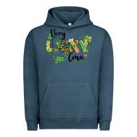 Pigment Midnight Navy st. patricks day very lucky cma Urban Hoodie - BarkalooDesign