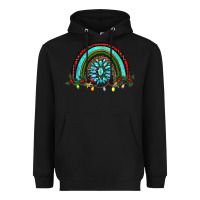 Black gemstone christmas rainbow Heavyweight Hoodie - RanaPortraitStore