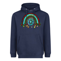 Navy gemstone christmas rainbow Heavyweight Hoodie - RanaPortraitStore