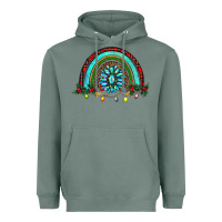 Sage gemstone christmas rainbow Heavyweight Hoodie - RanaPortraitStore