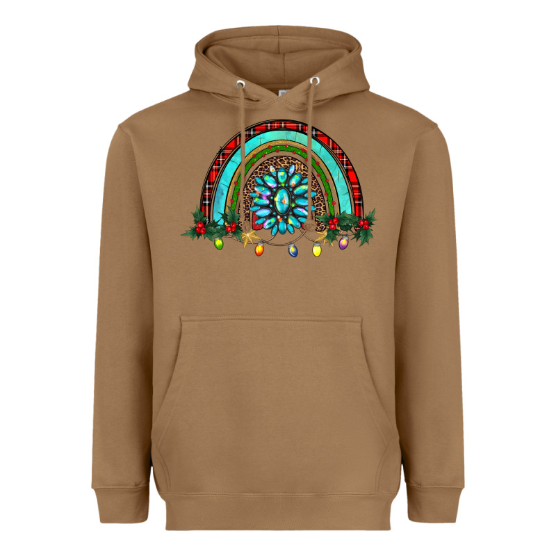 Gemstone Christmas Rainbow Heavyweight Hoodie by RanaPortraitStore | Teevron