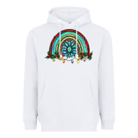 White gemstone christmas rainbow Heavyweight Hoodie - RanaPortraitStore