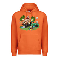 Carrot easter truck with bunny Premium Hoodie - AdoDesignShop