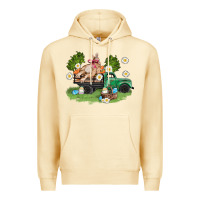 Pina Colada easter truck with bunny Premium Hoodie - AdoDesignShop