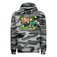 Slate Camo easter truck with bunny Premium Hoodie - AdoDesignShop