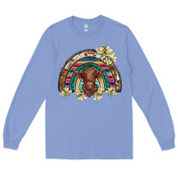 Colony Blue scottish calf rainbow Long Sleeve Tee - BarkalooDesign