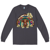 Smoke scottish calf rainbow Long Sleeve Tee - BarkalooDesign