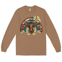 Toasted Coconut scottish calf rainbow Long Sleeve Tee - BarkalooDesign