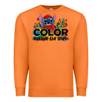 Carrot color outside the lines autism stitch Premium Sweatshirt - Zillion Design Studio