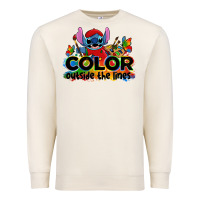 Sandshell color outside the lines autism stitch Premium Sweatshirt - Zillion Design Studio