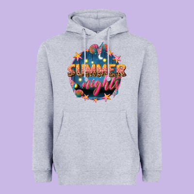 Summer Nights Heavyweight Hoodie Designed By Texasbilliewilder