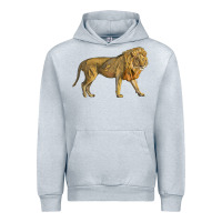 Heather Grey lion Urban Hoodie - LillyAllenDesigns