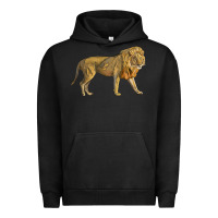 Pigment Black lion Urban Hoodie - LillyAllenDesigns