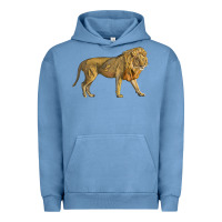 Pigment Pebble Blue lion Urban Hoodie - LillyAllenDesigns