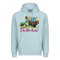 Blue Mist easter on the hunt Premium Hoodie - AdoDesignShop