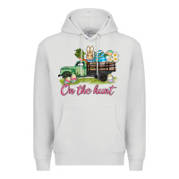 Dove Grey easter on the hunt Premium Hoodie - AdoDesignShop