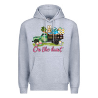 Heather Grey easter on the hunt Premium Hoodie - AdoDesignShop
