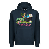 Navy easter on the hunt Premium Hoodie - AdoDesignShop