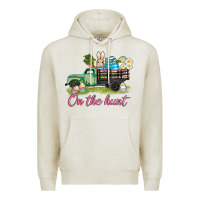 Oatmeal Heather easter on the hunt Premium Hoodie - AdoDesignShop