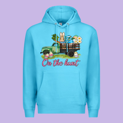 Easter On The Hunt Premium Hoodie Designed By Adodesignshop