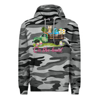 Slate Camo easter on the hunt Premium Hoodie - AdoDesignShop