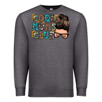 Charcoal Heather cool moms club messy bun Premium Sweatshirt - Zillion Design Studio