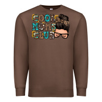 Chestnut cool moms club messy bun Premium Sweatshirt - Zillion Design Studio