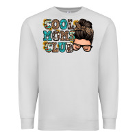 Dove Grey cool moms club messy bun Premium Sweatshirt - Zillion Design Studio