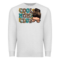 Oatmeal Heather cool moms club messy bun Premium Sweatshirt - Zillion Design Studio