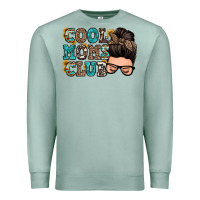 Seafoam cool moms club messy bun Premium Sweatshirt - Zillion Design Studio