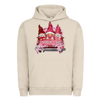 Pigment French Oak loads of love with flowers Urban Hoodie - NancyCooperArtShop