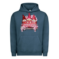 Pigment Midnight Navy loads of love with flowers Urban Hoodie - NancyCooperArtShop