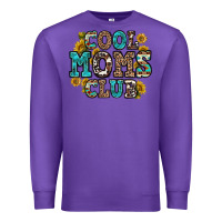 Purple cool moms club Premium Sweatshirt - Zillion Design Studio