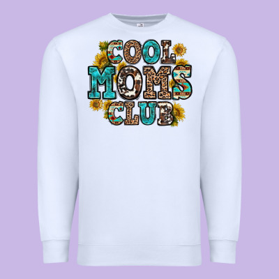Cool Moms Club Premium Sweatshirt Designed By Zillion Design Studio