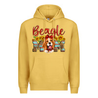 Antique Gold beagle mom Premium Hoodie - Artiststas