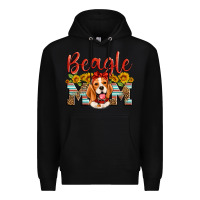 Black beagle mom Premium Hoodie - Artiststas