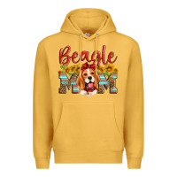 Mustard beagle mom Premium Hoodie - Artiststas