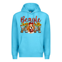 Ocean Blue beagle mom Premium Hoodie - Artiststas