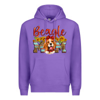 Purple beagle mom Premium Hoodie - Artiststas