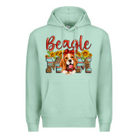 Seafoam beagle mom Premium Hoodie - Artiststas