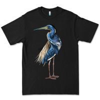 Black Louisiana Heron Premium Tee - LillyAllenDesigns