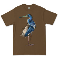 Cacao Louisiana Heron Premium Tee - LillyAllenDesigns