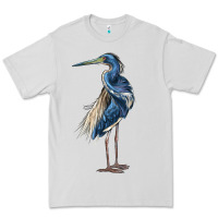 Dove Grey Louisiana Heron Premium Tee - LillyAllenDesigns