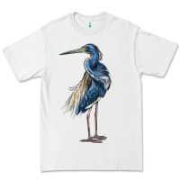 White Louisiana Heron Premium Tee - LillyAllenDesigns