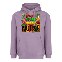Lavender black strong proud nurse Heavyweight Hoodie - Zillion Design Studio