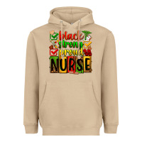 Mushroom black strong proud nurse Heavyweight Hoodie - Zillion Design Studio