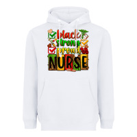 White black strong proud nurse Heavyweight Hoodie - Zillion Design Studio