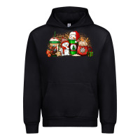 Black Christmas snow coffee cups Urban Hoodie - Jasminsmagicworld