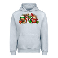 Heather Grey Christmas snow coffee cups Urban Hoodie - Jasminsmagicworld