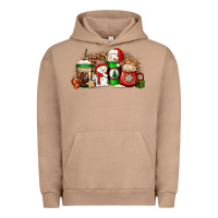 Pigment Burro Christmas snow coffee cups Urban Hoodie - Jasminsmagicworld